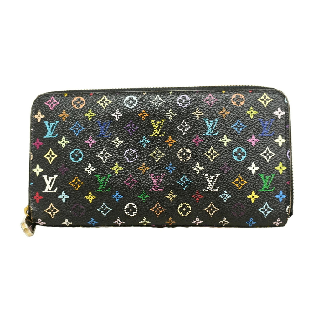 Louis Vuitton Monogram Multicolor Zippy Wallet M60050 Noir (Women's) P3694138